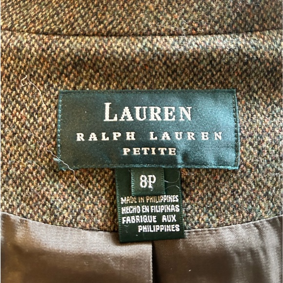 NWOT RALPH LAUREN Lamb’s Wool Bomber Jacket Cropped Double Breasted - Picture 12 of 13
